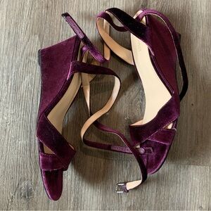 Crushed Velvet Wedges